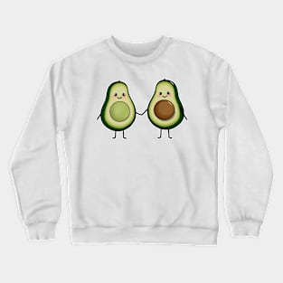 Cute avocado couple Pregnant avocado Crewneck Sweatshirt